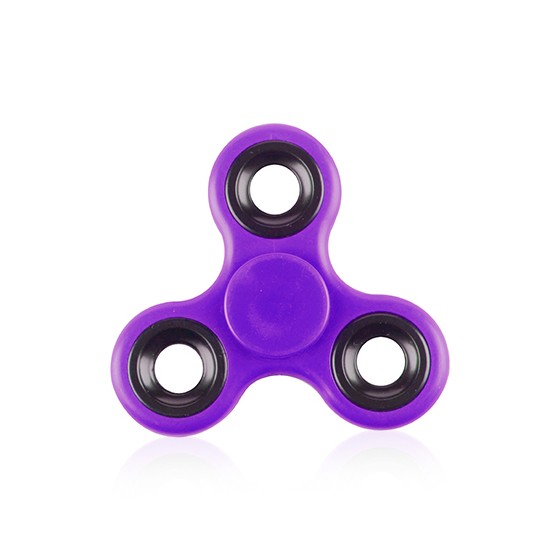 Purple Fidget Spinner With Hoops